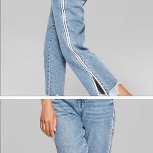 Wild Fable Zip Side Cropped Jeans Size 2
